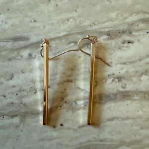 Elegant Gold Bar Earrings